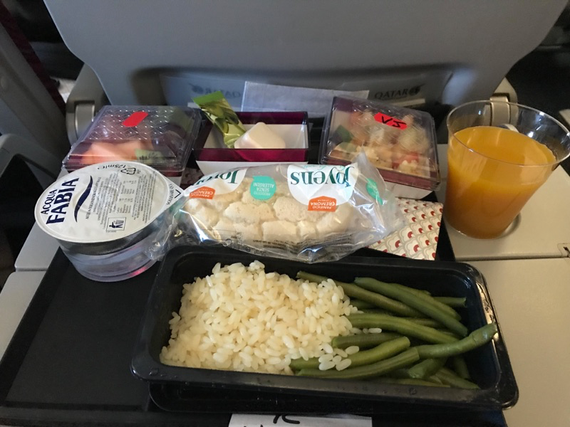 カタール航空　機内食