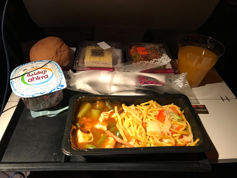 カタール航空　機内食