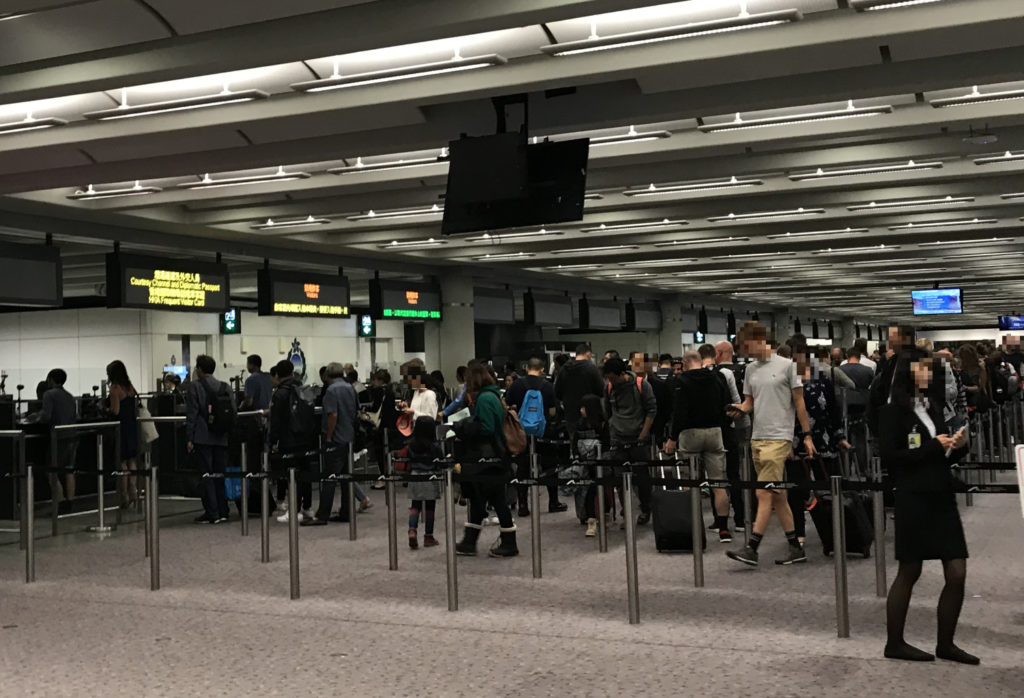 香港国際空港イミグレーション