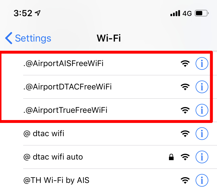 スワンナプーム国際空港無料Wifi