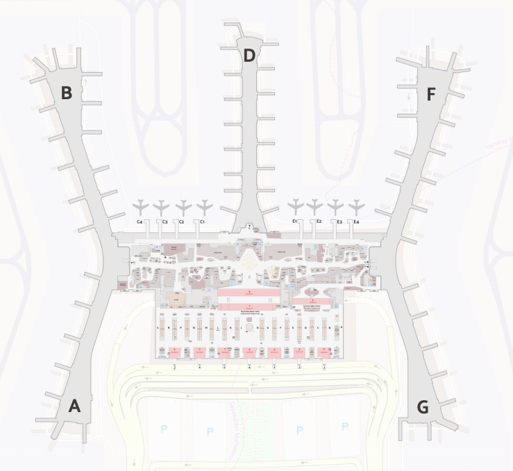 イスタンブール空港地図