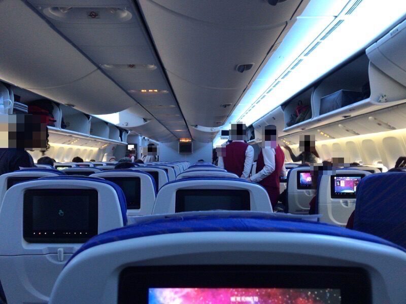 中国南方航空　機内の様子