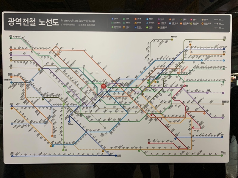 ソウル地下鉄路線図