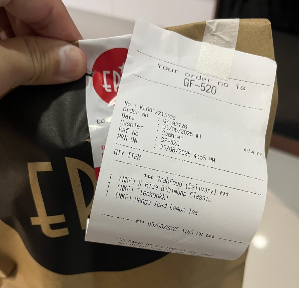 GrabFood受取