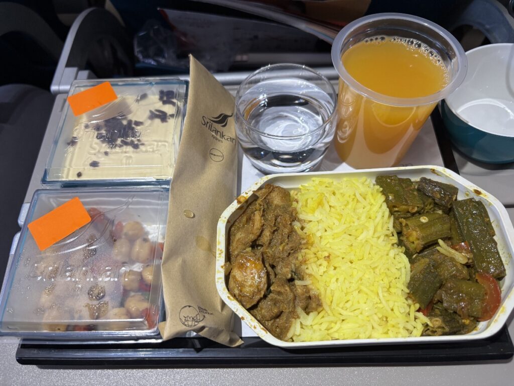 スリランカ航空 機内食