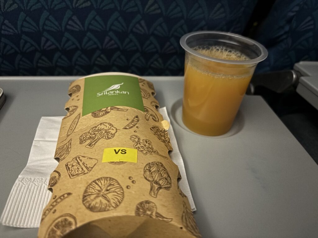 スリランカ航空 機内食