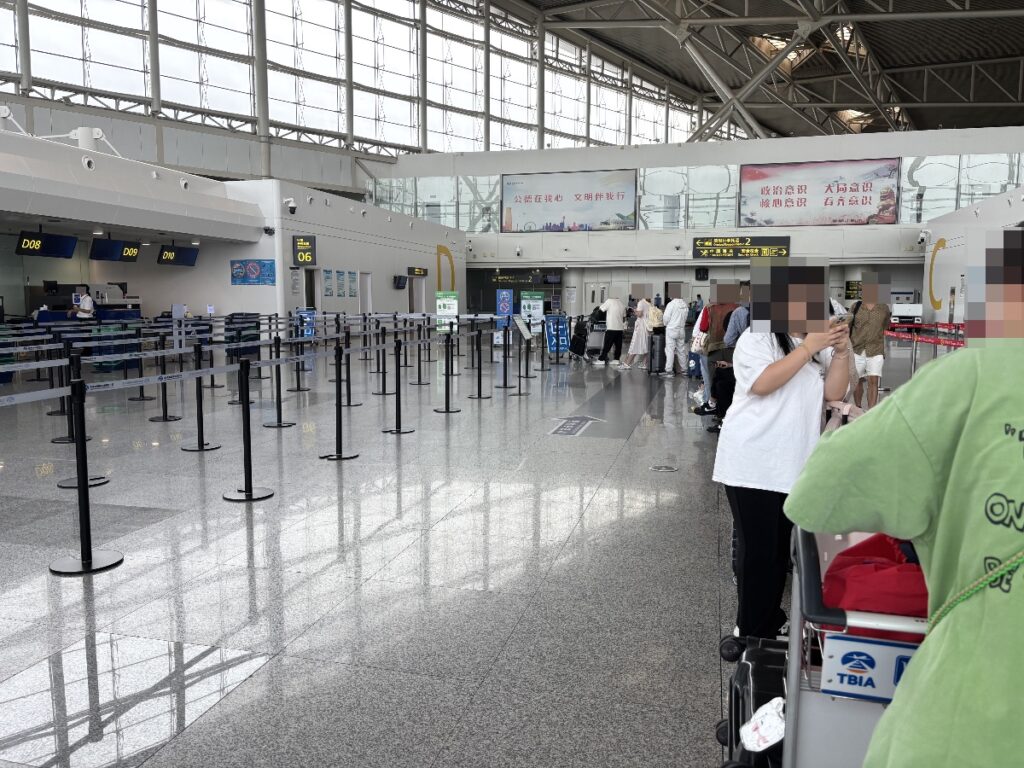 天津浜海国際空港 チェックインカウンター