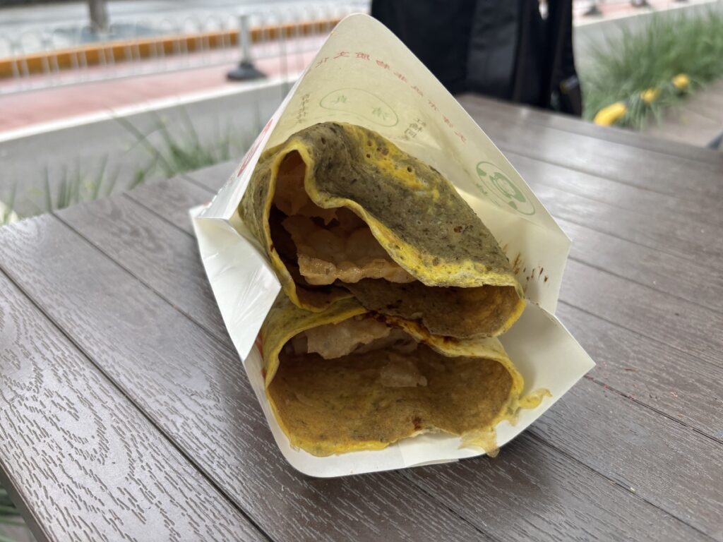 煎餅果子出来上がり