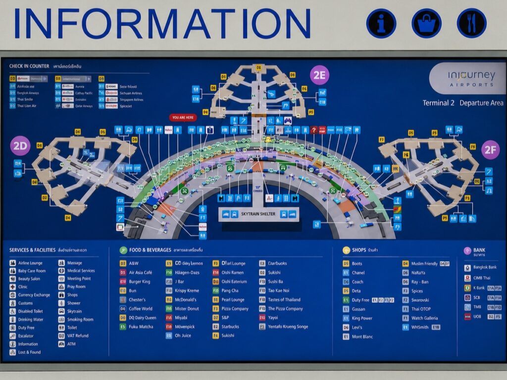 スカルノハッタ国際空港 第2ターミナル地図