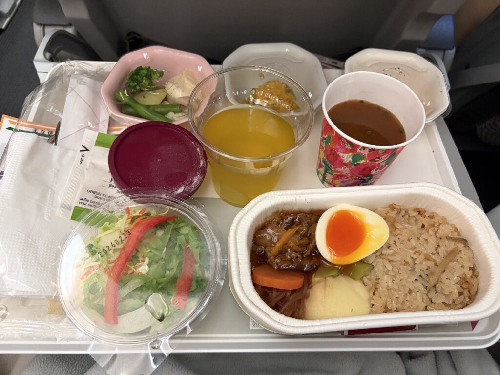 JL749便 機内食